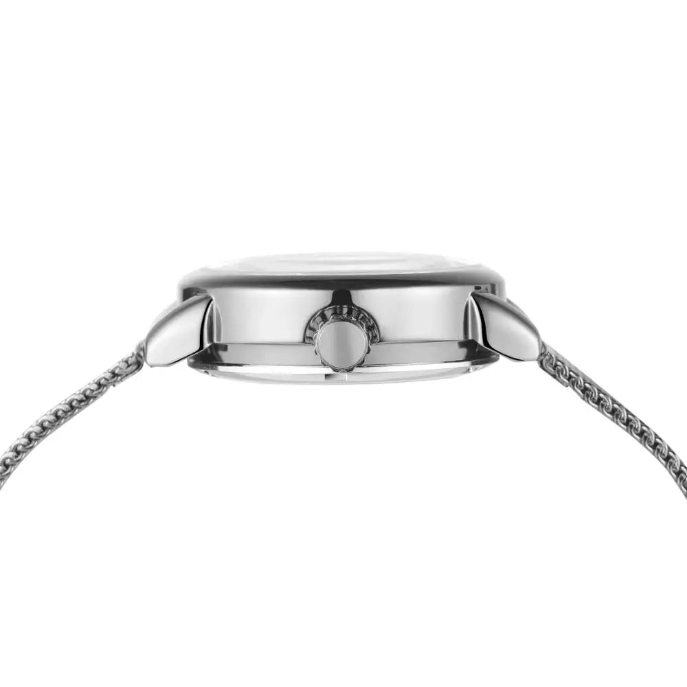 Reloj Mujer FORSINING Fashion Woman Watch Mechanical Automatic Movement Wristwatch Mesh strap Band Female Mechanical Watch Hot