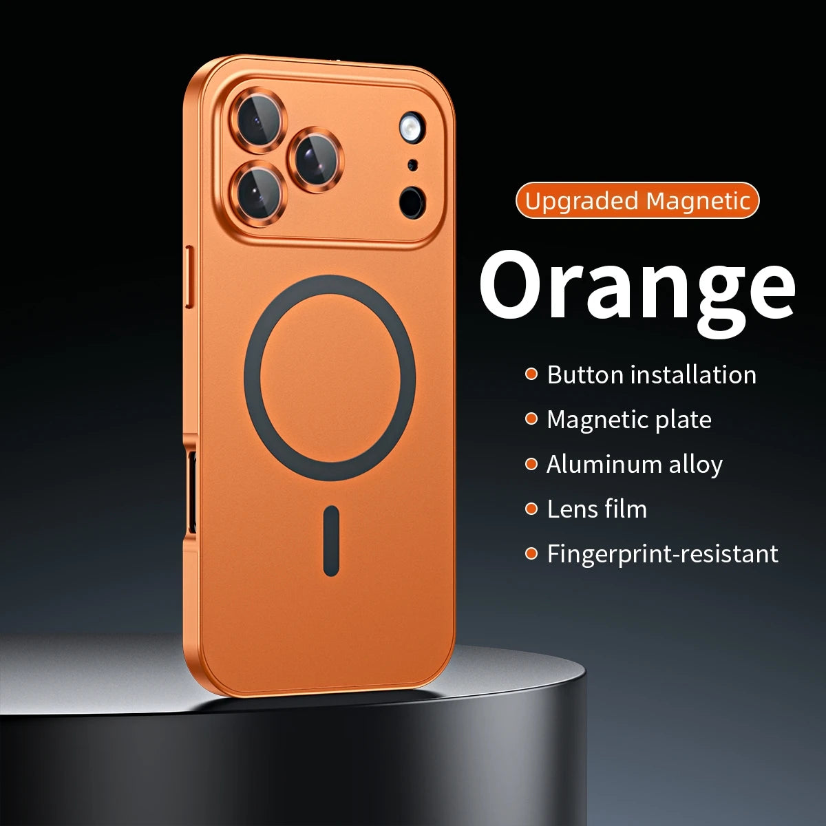 Luxury Aluminum Metal Frame Magsafe Phone Case For iPhone 17 Air 16 15 14 13 12 Pro Max Plus Magnetic Charge Shockproof PC Cover