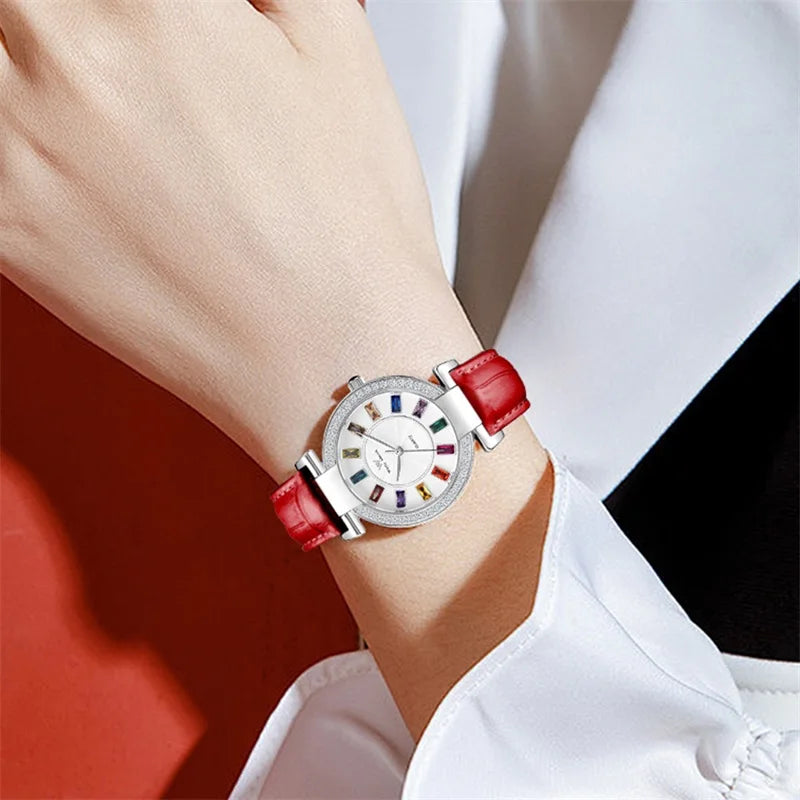 WM Watch Lady Quartz Watch Women Simple Classic Sapphire Colorful Elegant Retro Waterproof Welly Merck Woman Watches 078L-WM
