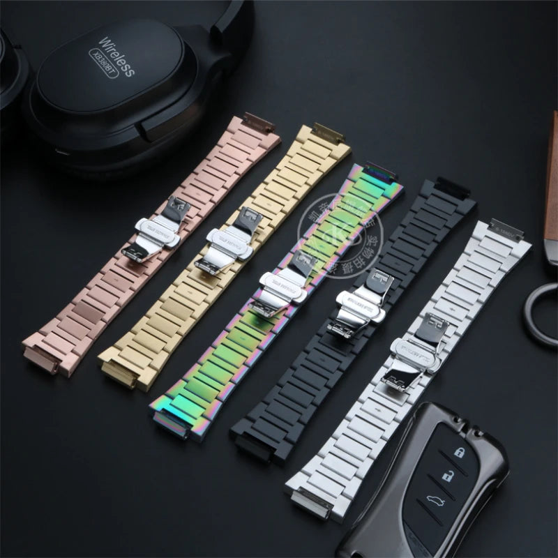 For Casio GA-2100 GM2100 watchband G-SHOCK farmhouse oak modified refined steel watch chain steel men's strap wristband Bracelet