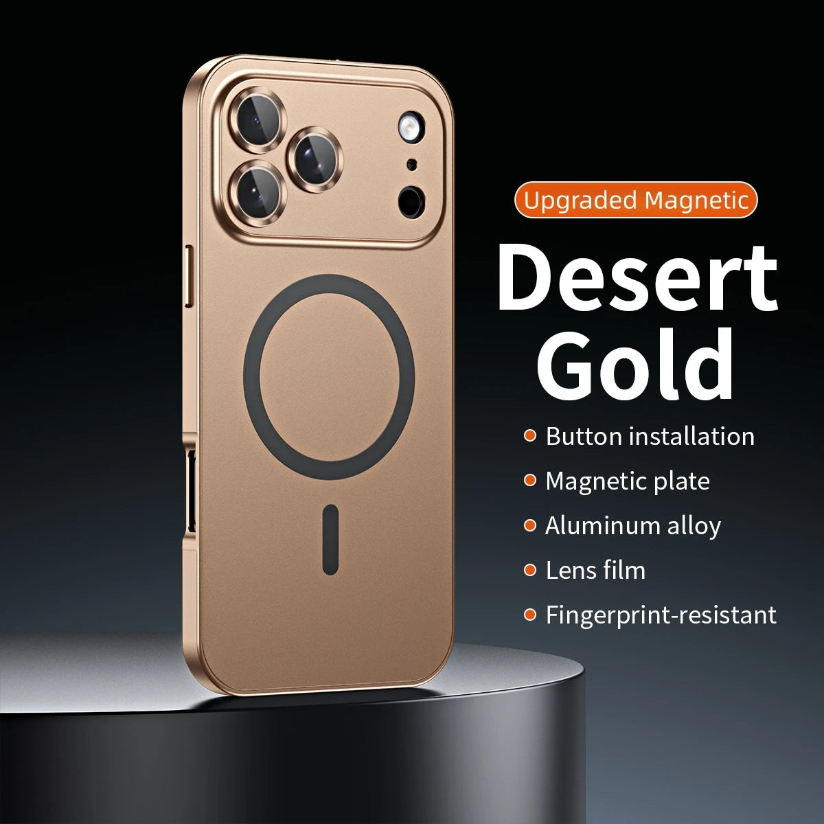 Luxury Aluminum Metal Frame Magsafe Phone Case For iPhone 17 Air 16 15 14 13 12 Pro Max Plus Magnetic Charge Shockproof PC Cover