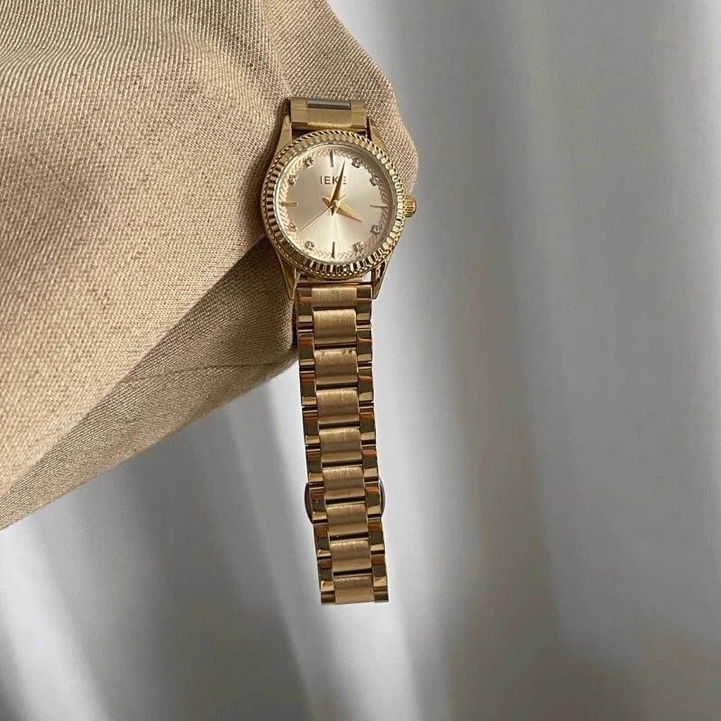 2025 New Woman Wrist Watches Dress Gold Watch Women Crystal Diamond Watches Stainless Steel Silver Watch Women