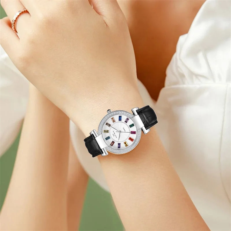 WM Watch Lady Quartz Watch Women Simple Classic Sapphire Colorful Elegant Retro Waterproof Welly Merck Woman Watches 078L-WM