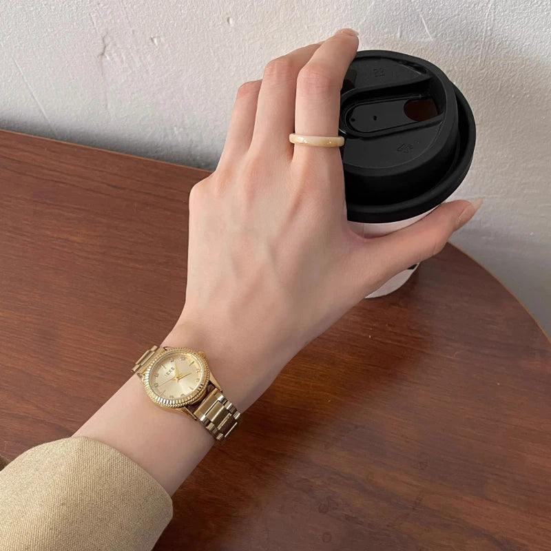 2025 New Woman Wrist Watches Dress Gold Watch Women Crystal Diamond Watches Stainless Steel Silver Watch Women