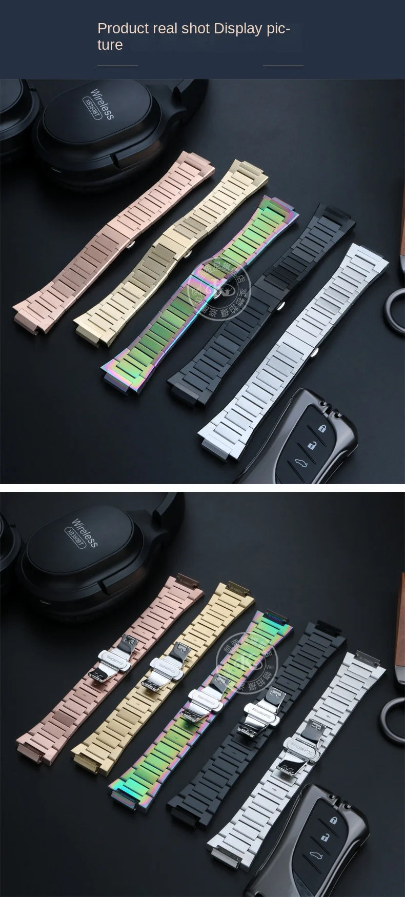 For Casio GA-2100 GM2100 watchband G-SHOCK farmhouse oak modified refined steel watch chain steel men's strap wristband Bracelet