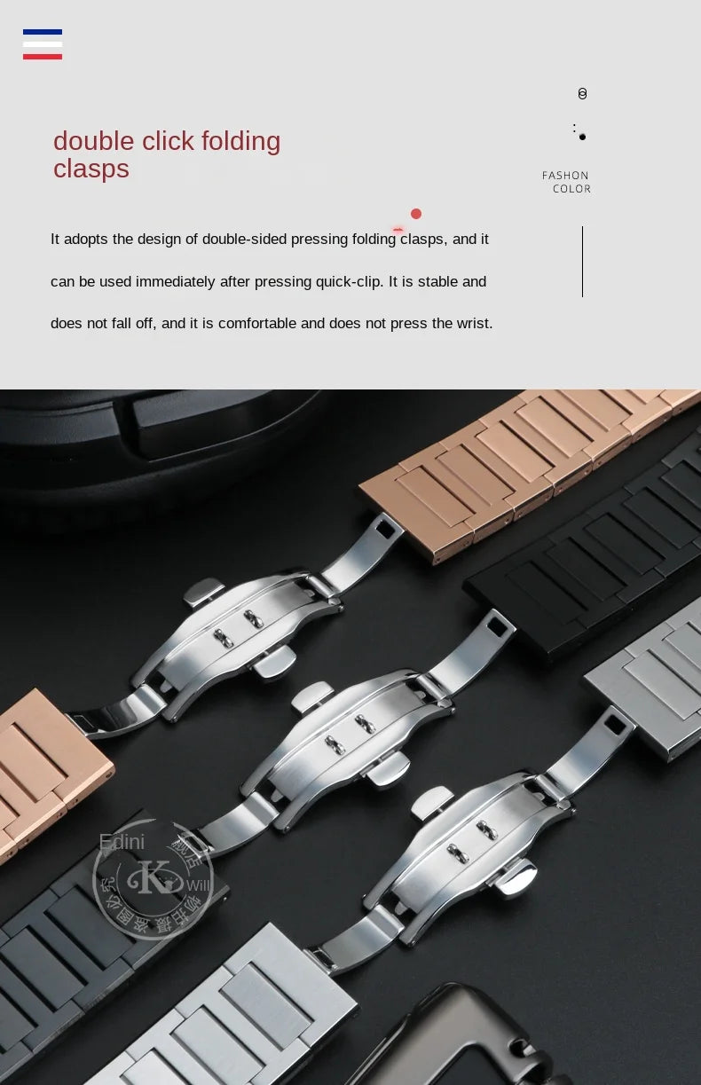 For Casio GA-2100 GM2100 watchband G-SHOCK farmhouse oak modified refined steel watch chain steel men's strap wristband Bracelet